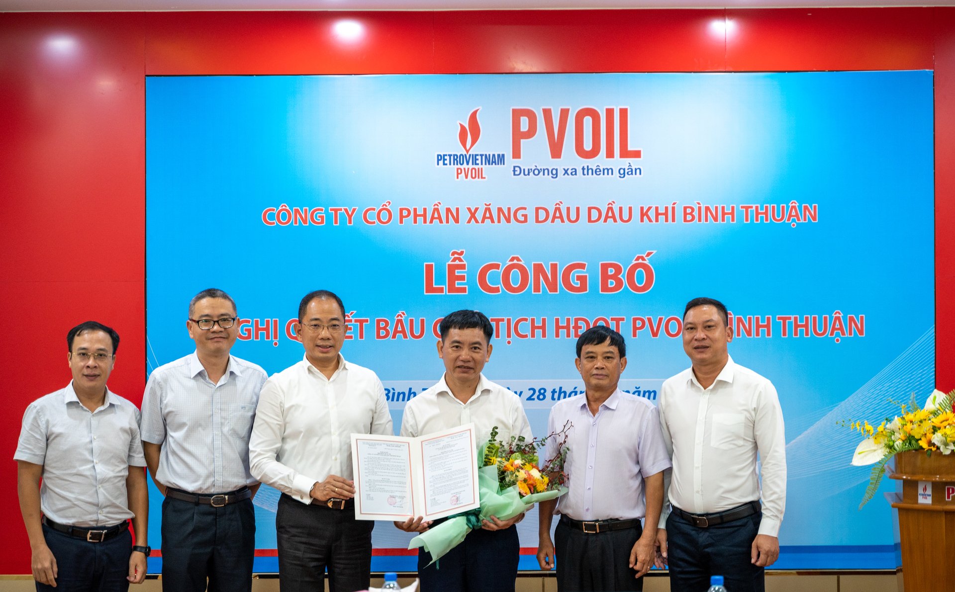 Thay đổi Chủ tịch HĐQT PVOIL Bình Thuận