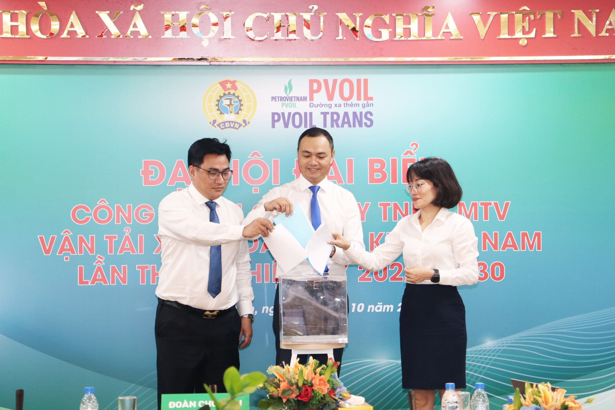 PVOIL TRANS tổ chức thành công Đại hội đại biểu Công đoàn lần thứ V, nhiệm kỳ 2025 - 2030: ĐOÀN KẾT – ĐỔI MỚI – PHÁT TRIỂN BỀN VỮNG