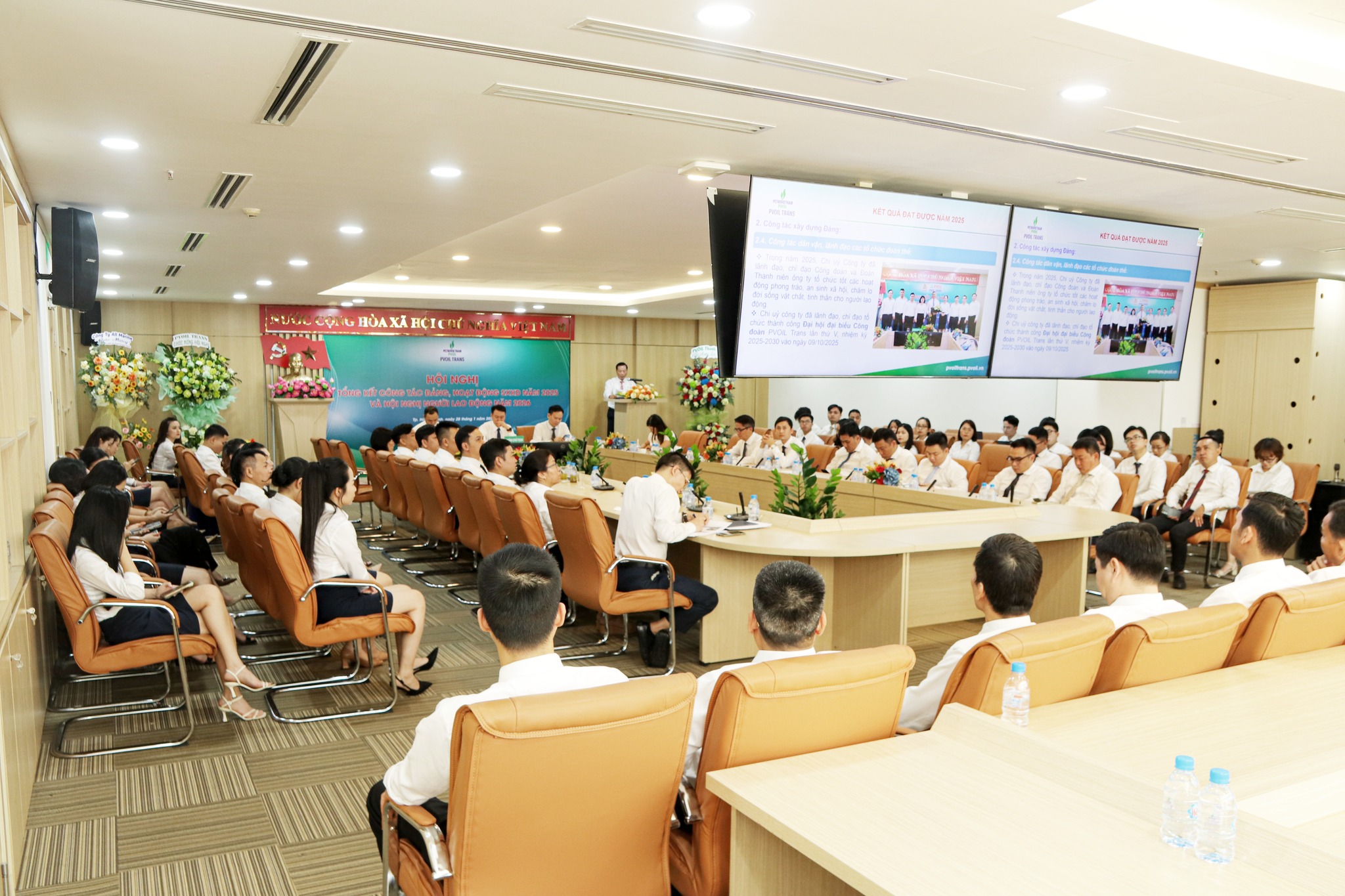 PVOIL TRANS tổ chức thành công Hội nghị Tổng kết Công tác Đảng, Hoạt động SXKD 2025 VÀ Hội nghị người lao động 2026
