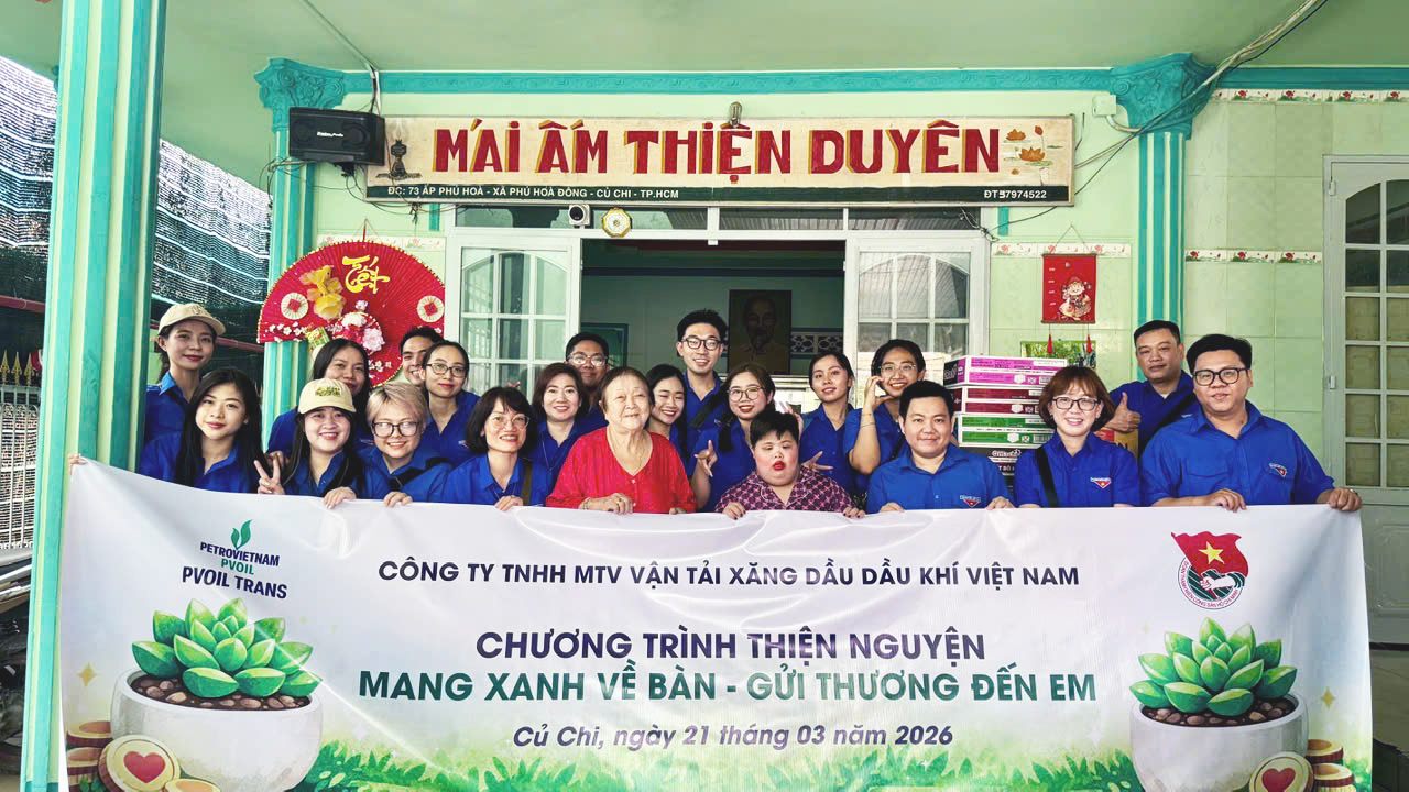 Đoàn Thanh niên PVOIL TRANS: Mang xanh về bàn, gửi thương đến em - Chào mừng 95 năm ngày thành lập Đoàn TNCS HCM